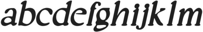 LagencyBlur-Italic otf (400) Font LOWERCASE