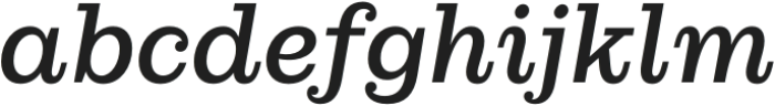 Lagom Regular Italic otf (400) Font LOWERCASE