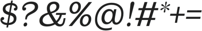 Lagom Semilight Italic otf (300) Font OTHER CHARS