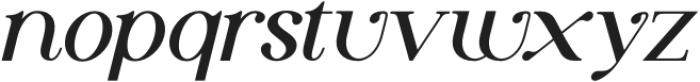 Lagoonya Italic otf (400) Font LOWERCASE