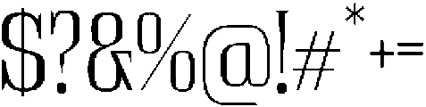 Lagovon Light otf (300) Font OTHER CHARS