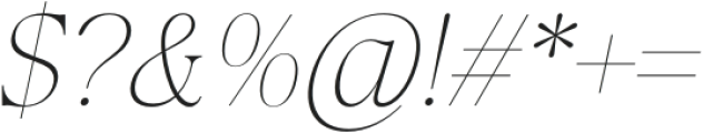 Lah Kagok Thin Italic otf (100) Font OTHER CHARS