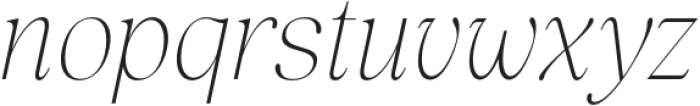 Lah Kagok Thin Italic otf (100) Font LOWERCASE