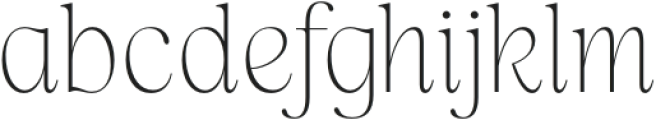 Lah Kagok Thin otf (100) Font LOWERCASE