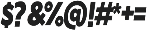 Laire Sans Extra Black Oblique Condensed otf (900) Font OTHER CHARS
