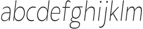 Laire Sans Extra Light Oblique Condensed otf (200) Font LOWERCASE