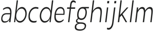 Laire Sans Light Oblique Condensed otf (300) Font LOWERCASE