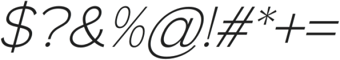 Lakaran ExtraLight Italic otf (200) Font OTHER CHARS