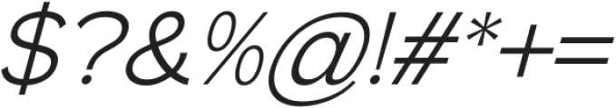 Lakaran Light Italic otf (300) Font OTHER CHARS