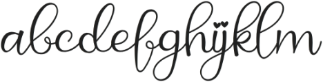 Lakeisha Regular otf (400) Font LOWERCASE