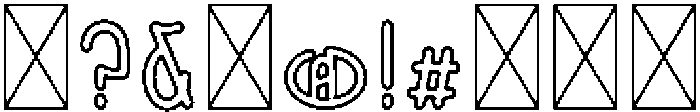 Lakeside Outline otf (400) Font OTHER CHARS