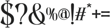Lakony Display otf (400) Font OTHER CHARS