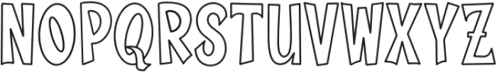 Lalatina Patricia Outline otf (400) Font LOWERCASE