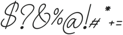 Lalatina Patricia Script Italic otf (400) Font OTHER CHARS
