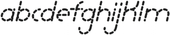 Lamborgini Italic Dash otf (400) Font LOWERCASE