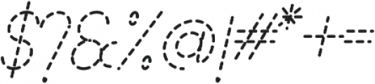 Lamborgini Light Italic Dash ttf (300) Font OTHER CHARS