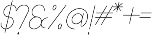 Lamborgini Thin Italic otf (100) Font OTHER CHARS
