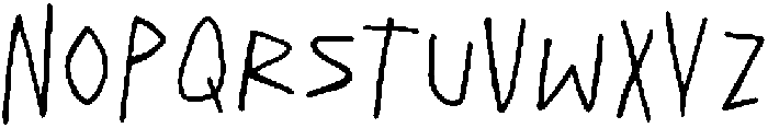 Lamore Regular otf (400) Font LOWERCASE