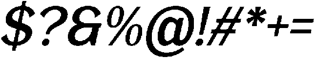 Lamrata Italic otf (400) Font OTHER CHARS