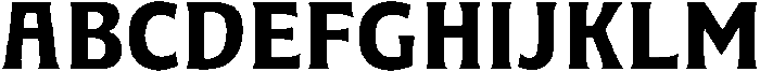 Landhuis-Bold otf (700) Font UPPERCASE