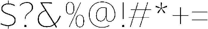 Landhuis ExtraLight otf (200) Font OTHER CHARS