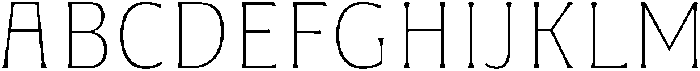 Landhuis ExtraLight otf (200) Font UPPERCASE