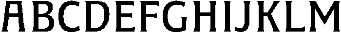 Landhuis Medium otf (500) Font UPPERCASE