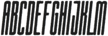 Langella Sharp Rough Italic otf (400) Font UPPERCASE