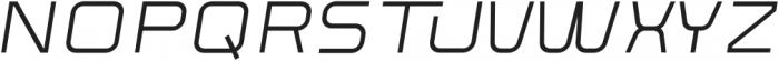 Langith Thin Italic otf (100) Font UPPERCASE