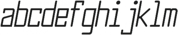 Larabiefont Compressed Italic otf (400) Font LOWERCASE