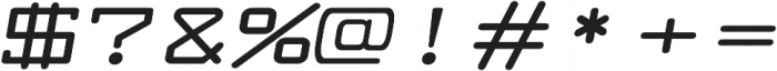 Larabiefont Xtrawide Bold Italic otf (700) Font OTHER CHARS