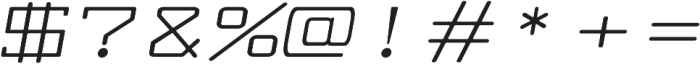 Larabiefont Xtrawide Italic otf (400) Font OTHER CHARS