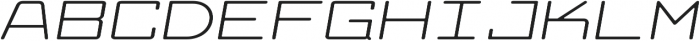 Larabiefont Xtrawide Italic otf (400) Font UPPERCASE