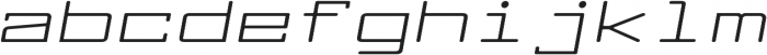 Larabiefont Xtrawide Italic otf (400) Font LOWERCASE