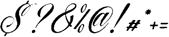Larfioda Italic otf (400) Font OTHER CHARS