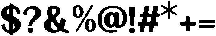 Large Block Regular otf (400) Font OTHER CHARS