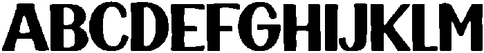 Large Block Regular otf (400) Font UPPERCASE