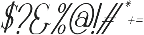 LargelyElegant-Italic otf (400) Font OTHER CHARS