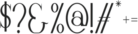 LargelyElegant-Regular otf (400) Font OTHER CHARS
