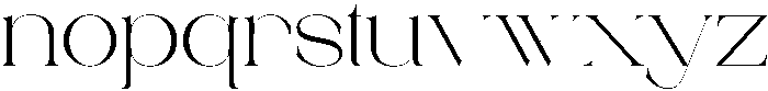 Larisa Regular otf (400) Font LOWERCASE