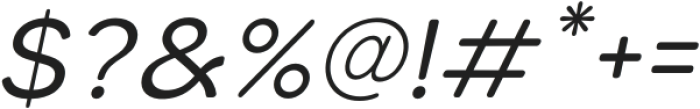 Laro Soft Regular Italic otf (400) Font OTHER CHARS