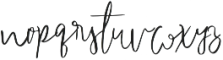 Lashes otf (400) Font LOWERCASE