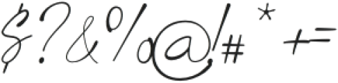 Last Signature Script otf (400) Font OTHER CHARS