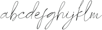 Last Signature Script otf (400) Font LOWERCASE