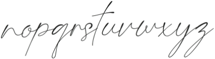 Last Signature Script otf (400) Font LOWERCASE