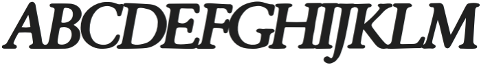 Late Eighties Bold otf (700) Font UPPERCASE