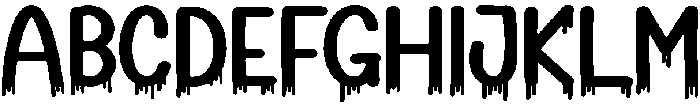 Late Night Regular otf (400) Font UPPERCASE