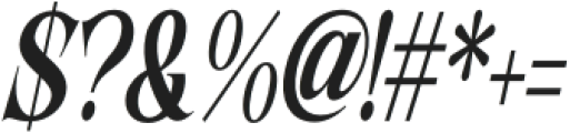 Lathasterie Bold Condensed Italic otf (700) Font OTHER CHARS