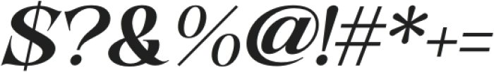 Lathasterie Bold Expanded Italic otf (700) Font OTHER CHARS