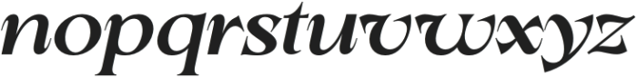 Lathasterie Bold Expanded Italic otf (700) Font LOWERCASE